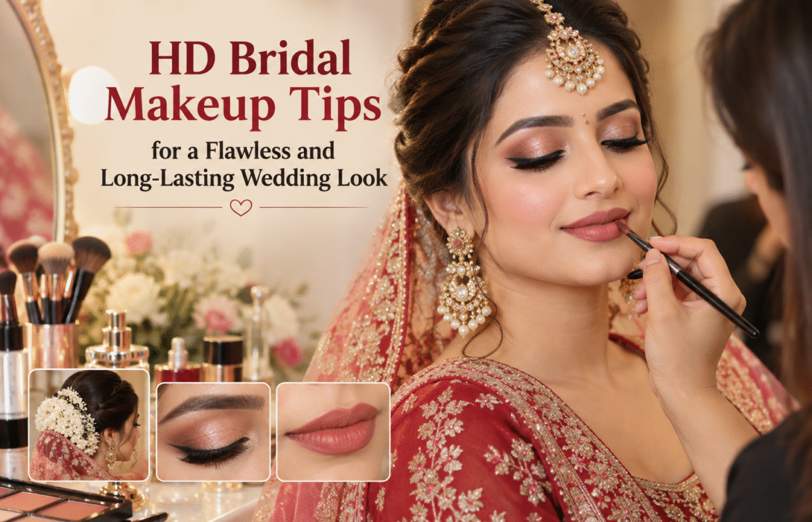 HD Bridal Makeup Tips for a Flawless and Long-Lasting Wedding Look